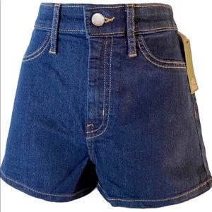 Wild Fable NWT High Waist Jean Shorts Dark Wash Cotton Poly Spandex Size 8